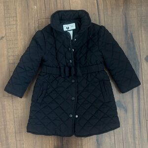 Janie and Jack Classic Black Quilted Puffer Jacket